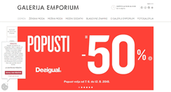 Desktop Screenshot of galerijaemporium.si